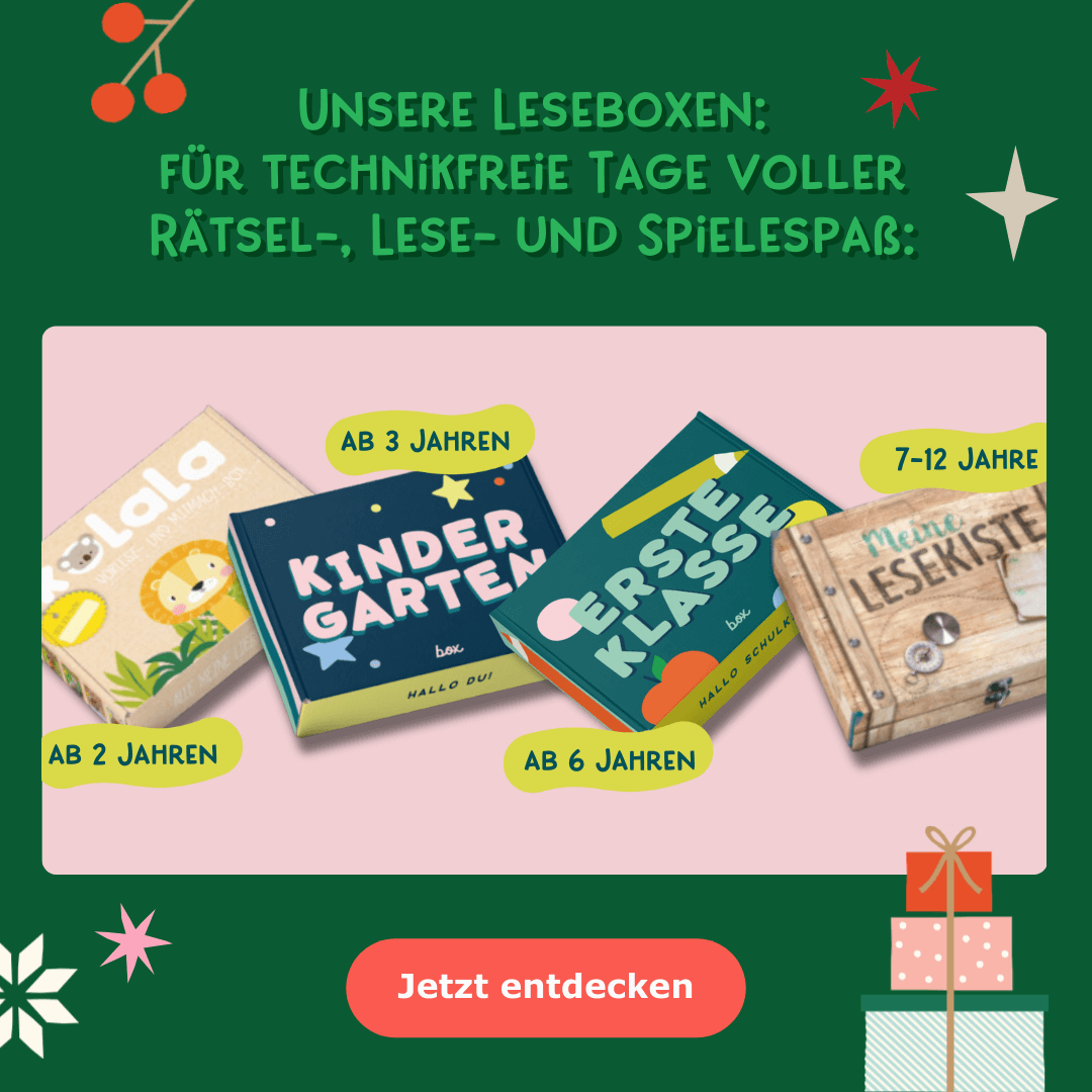 Unsere Leseboxen: Perfekt für technikfreie Tage
