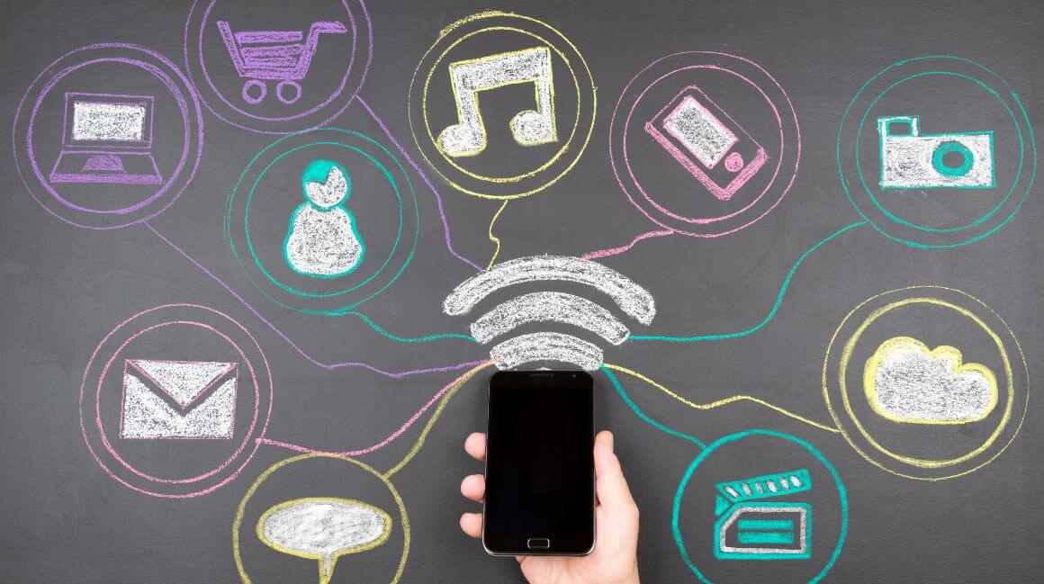 Grafik, die aufzeigt, wie vielfältig digitale Medien sind.