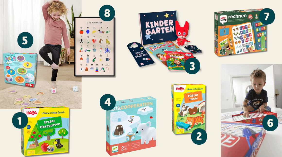 Verschiedene pädagogisch wertvolle Geschenkideen (für Kinder von 2-5 Jahren)